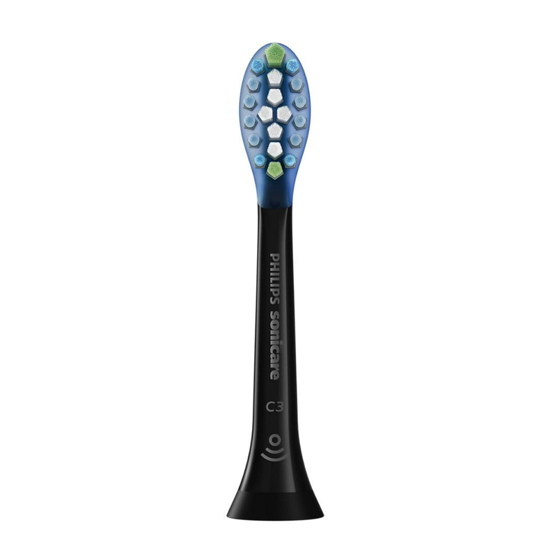 Product image: Philips sonicare c3 premium plaque defence κεφαλές οδοντόβουρτσας 2 τεμάχια για βαθύ καθαρισμό & αποτελεσματική αφαίρεση πλάκας μαύρο hx9042/33, , medium-null