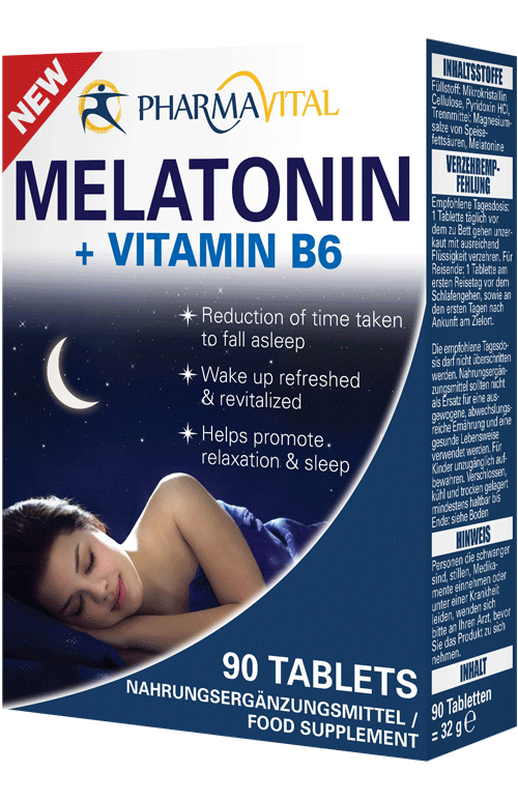 Product image: Pharmavital melatonin + vitamin b6 x 90 tablets - promotes relaxation & sleep, , medium-null