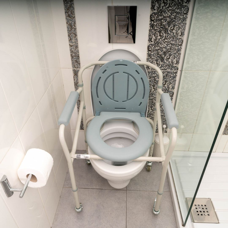 Commode chair with wheels, , medium-null