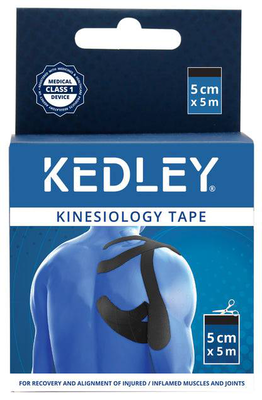 Kedley kinesiology tape black, , medium