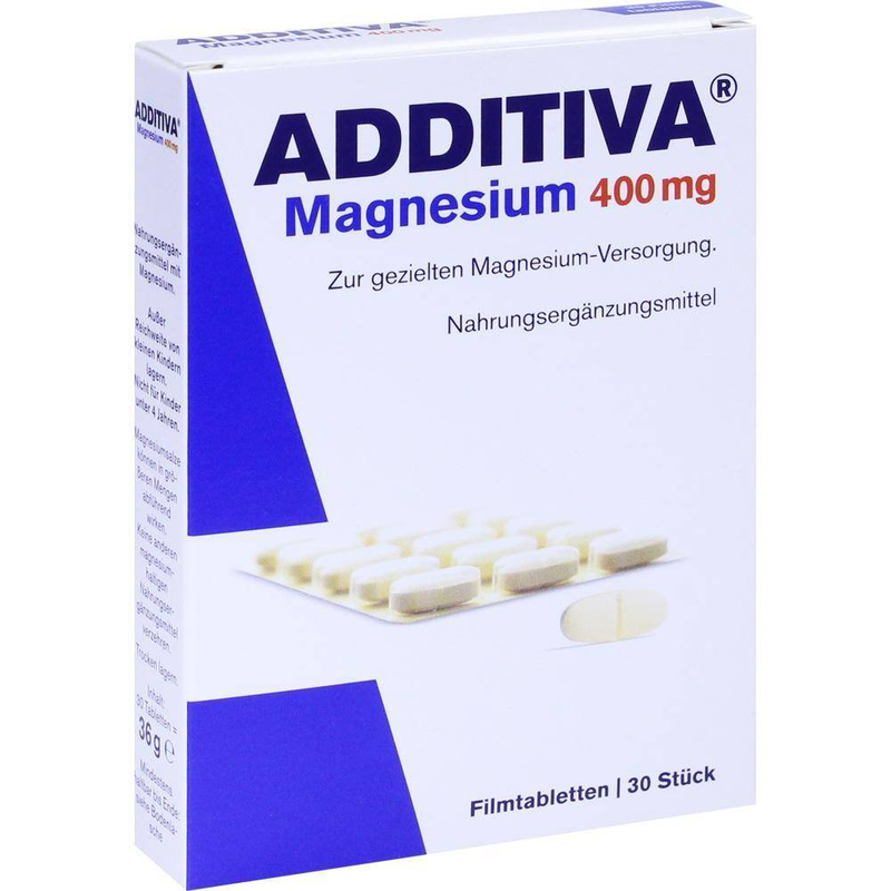 Product image: Additiva magnesium 400mg, 30 tablets, , medium-null