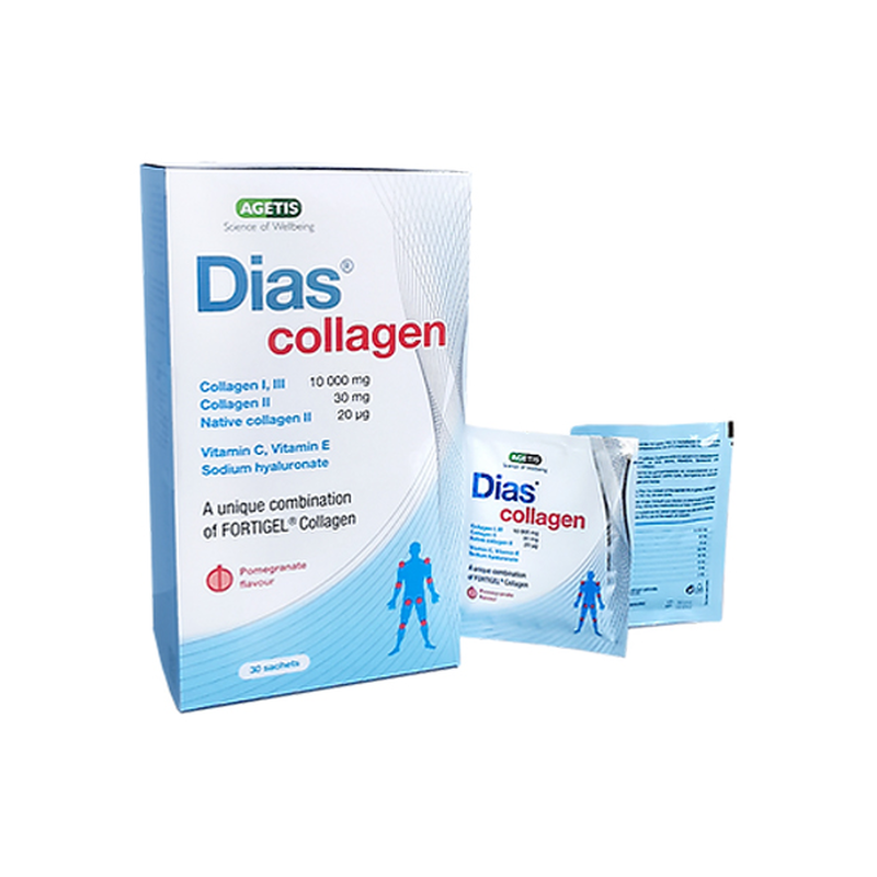 Agetis dias collagen fortigel x 30 sachets - a unique combination of hydrolized collagen, , medium-null