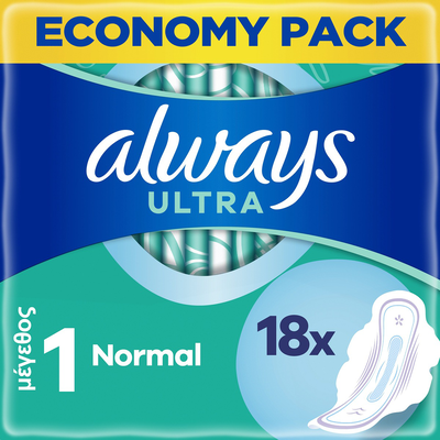 Always ultra normal plus duo, servietes, 18, , medium