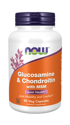 Now foods - glucosamine & chondroitin with msm x 90 veg capsules, , medium
