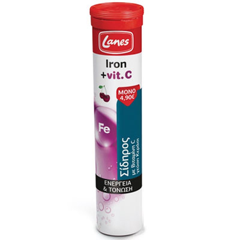 Lanes iron+ vitamin c with cherry flavor 20effervescent, , medium image number null