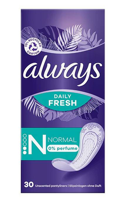 Always daily fresh, pantyliners, 30 x normal