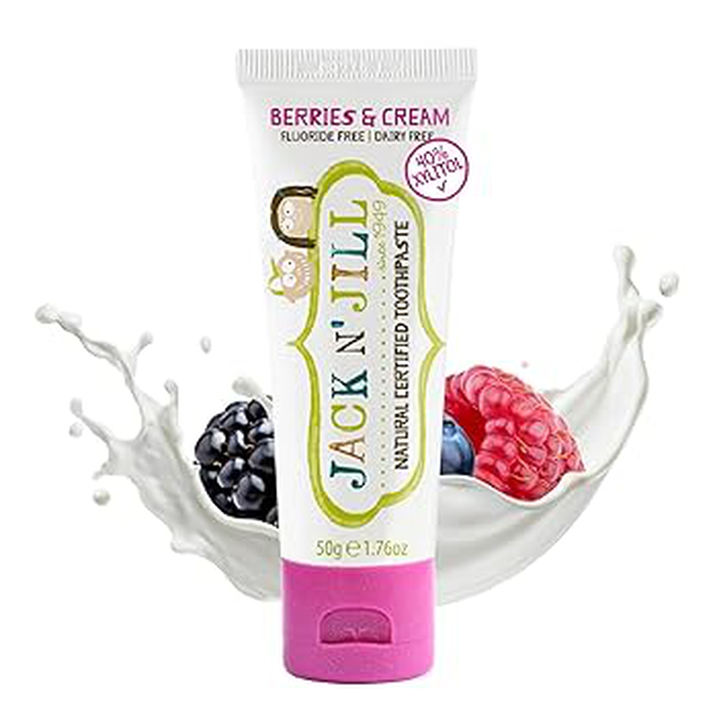 Product image: Jack n jill natural toothpaste berries&cream 50g, , medium-null