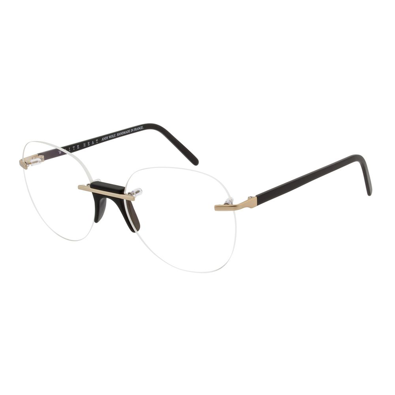 Black metal glasses (frames)-null