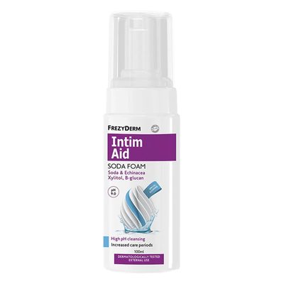 Frezyderm intim aid soda foam ph 9 αφρός καθαρισμού για την ευαίσθητη περιοχή 100 ml, , medium