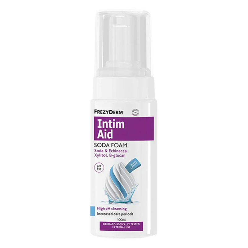 Product image: Frezyderm intim aid soda foam ph 9 αφρός καθαρισμού για την ευαίσθητη περιοχή 100 ml, , medium-null