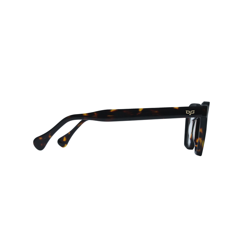 OJO personal style round handmade shell black frame and temples with demo lenses, , medium image number null