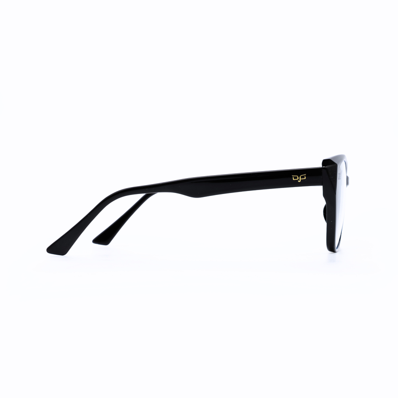 Product image: OJO personal style cat eye shine black frame and temples with demo lenses, , medium-null