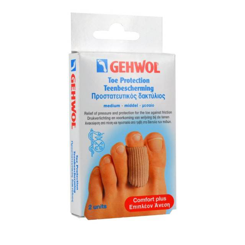 Gehwol toe protection polymer medium x 2 units - relief of pressure & protection for the toe against friction, , medium-null