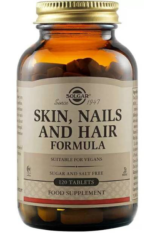 Solgar skin nails & hair, tablets, 120, , medium-null