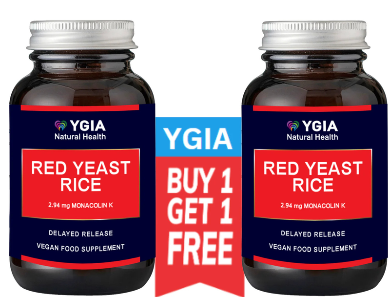 Ygia red yeast rice 500mg x 60 capsules 1+1 free, , medium-null