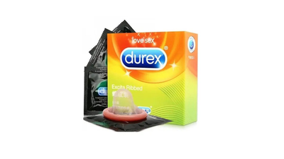 Durex excita ribbed 12x3's, , medium