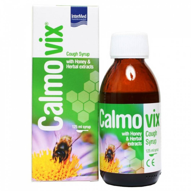 Intermed calmovix adults 125ml, cough syrup with honeyand herbal extracts, , medium image number null