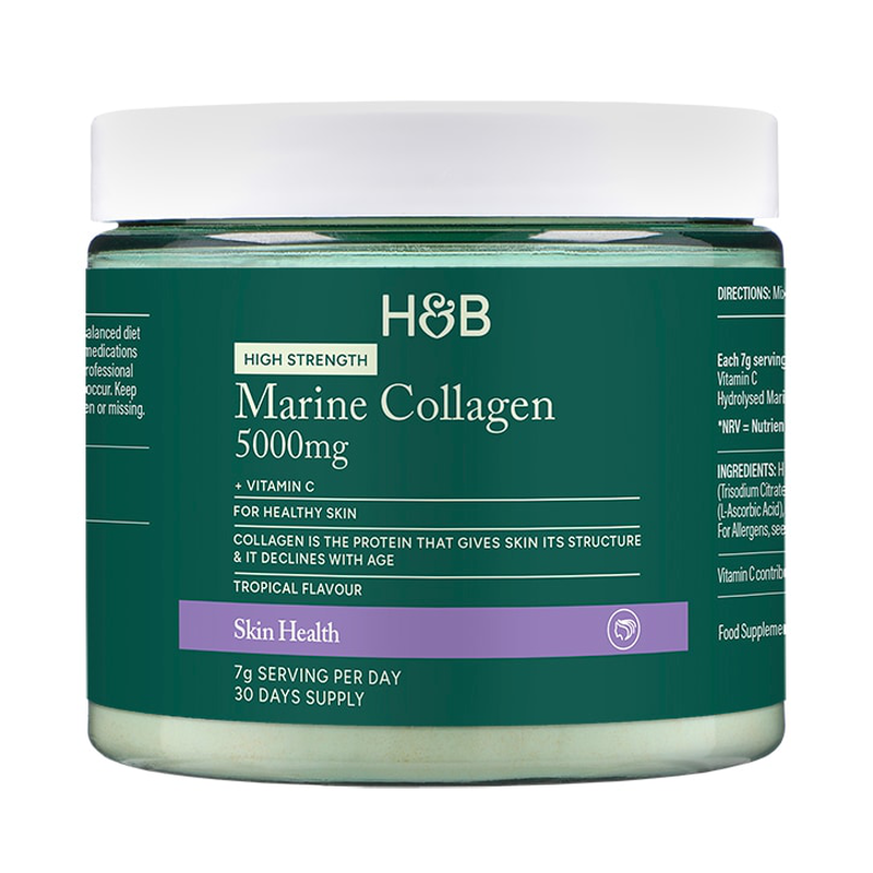 Holland & barrett marine collagen tropical flavoured powder 5000mg 210g-null
