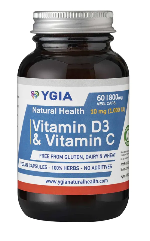Product image: Ygia vitamin d3 + vitamin c x 60 capsules, , medium-null