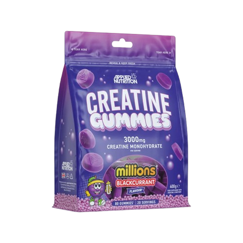 Applied nutrition creatine monohydrate gummies (20 servings) black currant, , medium-null