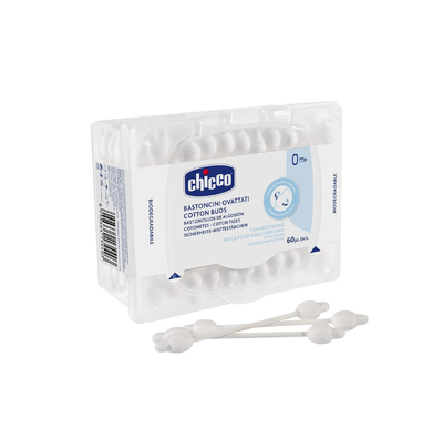 Chicco baby cotton buds 60pcs, , medium