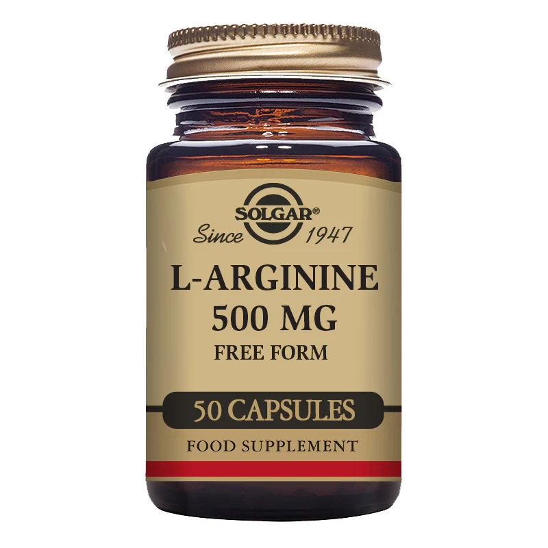 Solgar l-arginine 500mg x 50 tablets - supports heart health & nitric oxide stimulator, , medium-null
