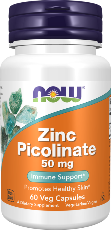 Now foods - zinc picolinate 50mg x 60 veg capsules, , medium-null