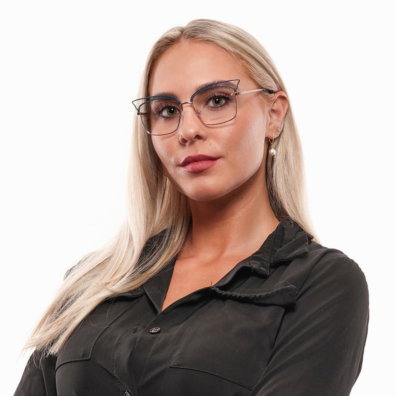 Turquoise metal glasses (frames)-null
