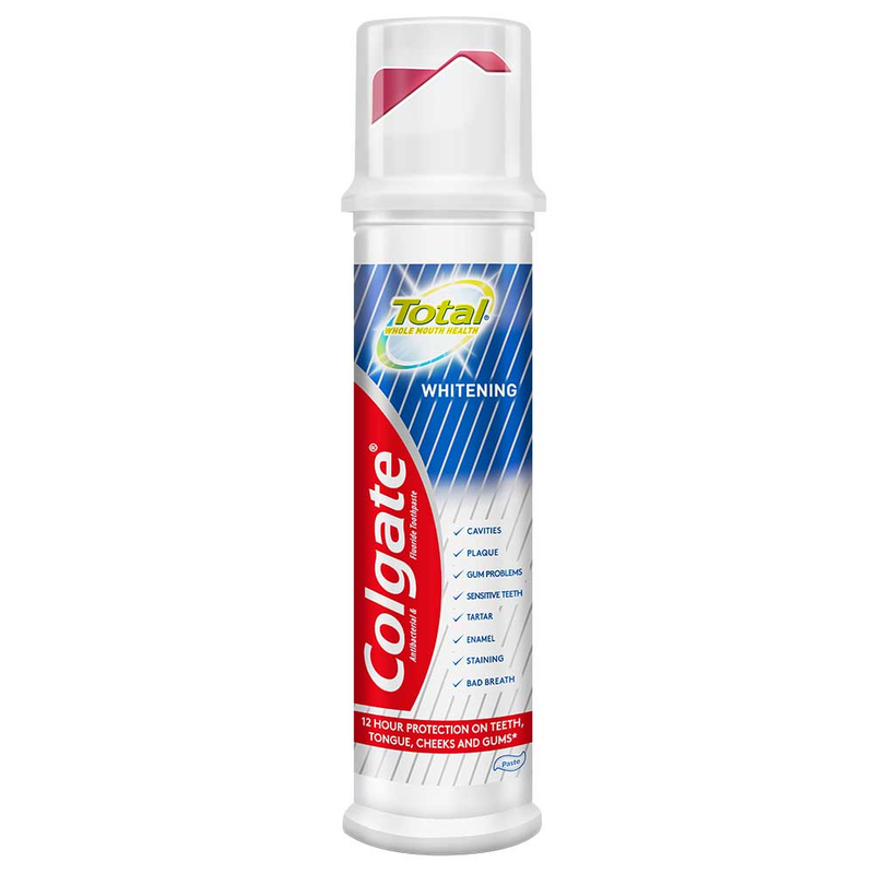 Colgate total whitening toothpaste pump 100ml, , medium-null