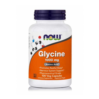 Now glycine 1000mg 100 veg capsules, , medium