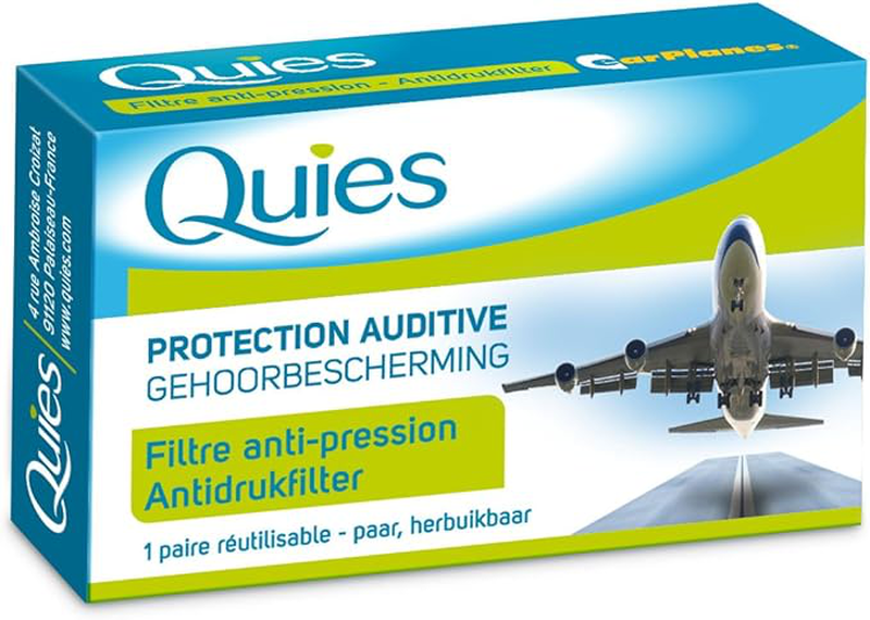 Quies avion specific Air travel, ear plugs, 2, , medium-null