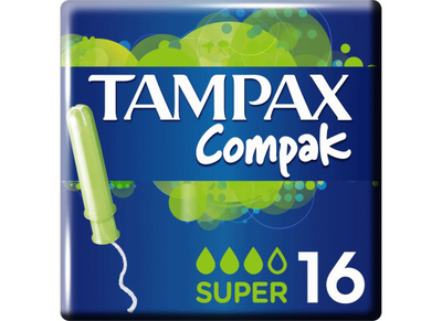 Tampax compak super, tampons, 16, , medium