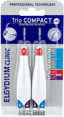 Elgydium trio compact interdental brushes 145, , medium