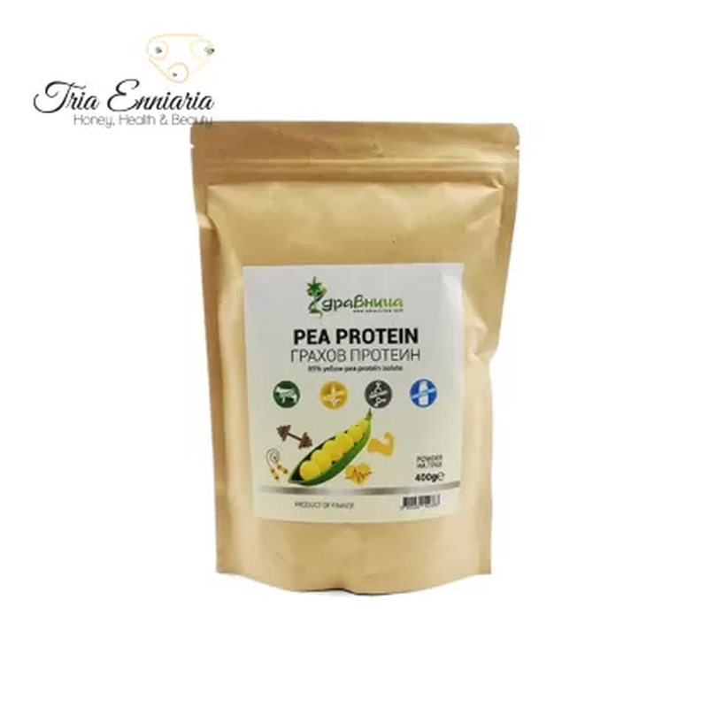 Pea protein powder, from yellow peas, zdravnitza, 400 g, , medium image number null