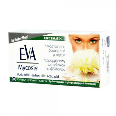 Eva mycosis 10 vaginal suppositories, , medium