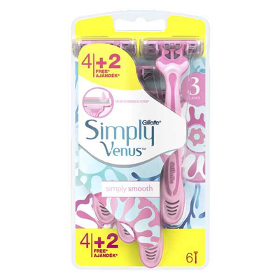 Gillette simply venus, razor, 6