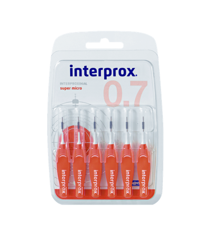 Interprox interproximal super micro orange, brushes, 6 x 0.7, , medium image number null