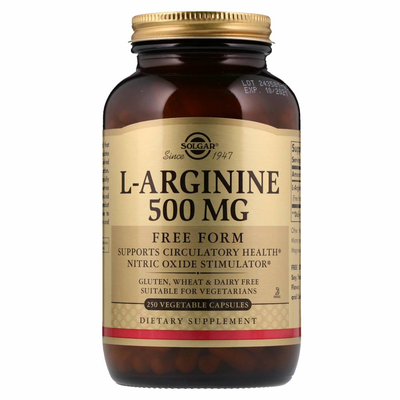 Solgar l-arginine 500mg x 50 tablets - supports heart health & nitric oxide stimulator, , medium