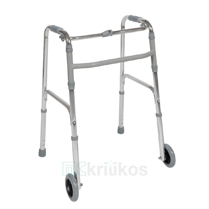 Folding walker with wheels, , medium-null