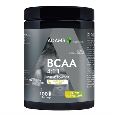 Adams supplements, bcaa 4:1:1 (lemon-lime), 400g, , medium