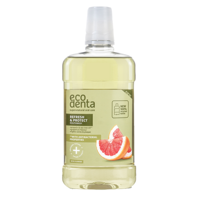Ecodenta refresh & protect mouthwash with propolis & tea tree oil 500ml