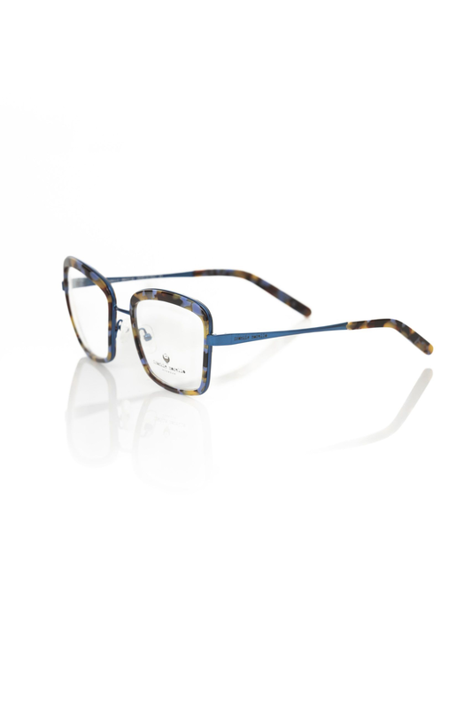 Blue metallic women's eyeglass frame-null
