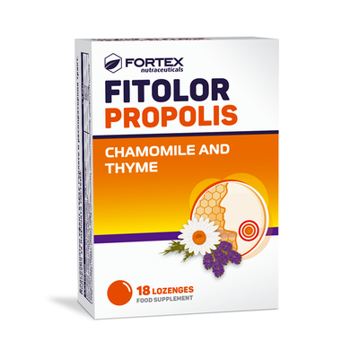 Fitodolor propolis thyme & chamomile 18 pastilles, , medium