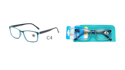 Reading glasses light blue +1, , medium