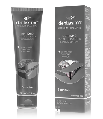 Dentissimo diamond sensitive toothpaste with swiss diamond powder 75ml