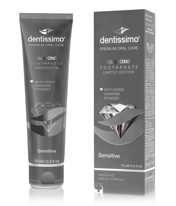 Dentissimo diamond sensitive toothpaste with swiss diamond powder 75ml, , medium image number null
