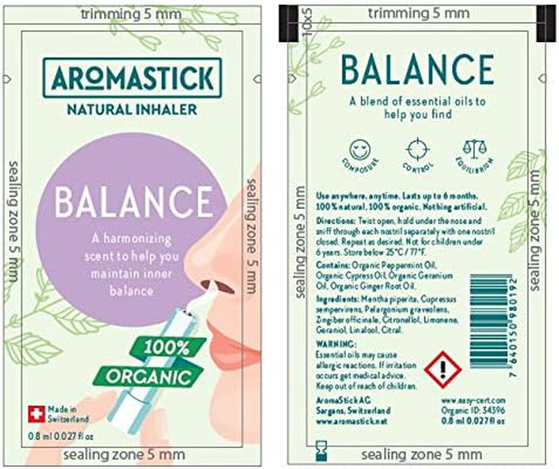 Aromastick balance nasal inhaler x 1 piece, , medium-null