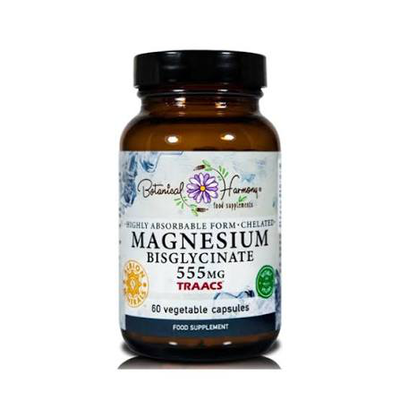 Botanical harmony magnesium bisglycinate 555mg 60 veg. Capsules, , medium