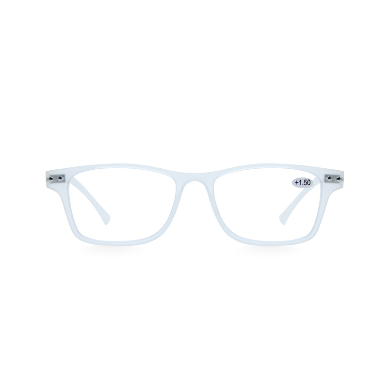 OJO reading glasses clear square with uv420 blue block lenses 1.5, , medium image number null