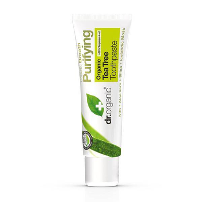 Dr. Organic organic tea tree toothpaste, antibacterial 100ml, , medium